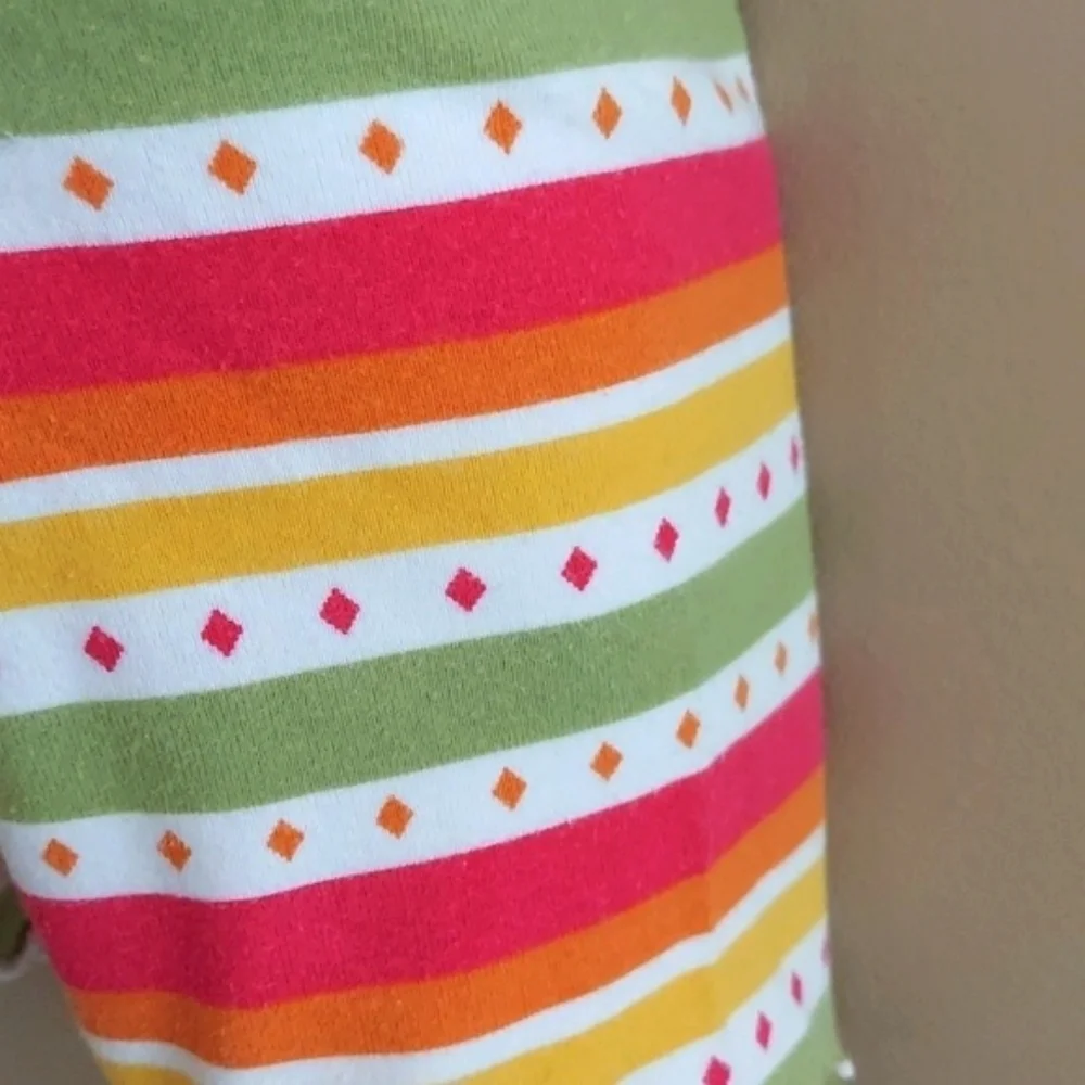 Gymboree 3 pc pack shorts - pink polka dot orange hippo stripes - size 2T